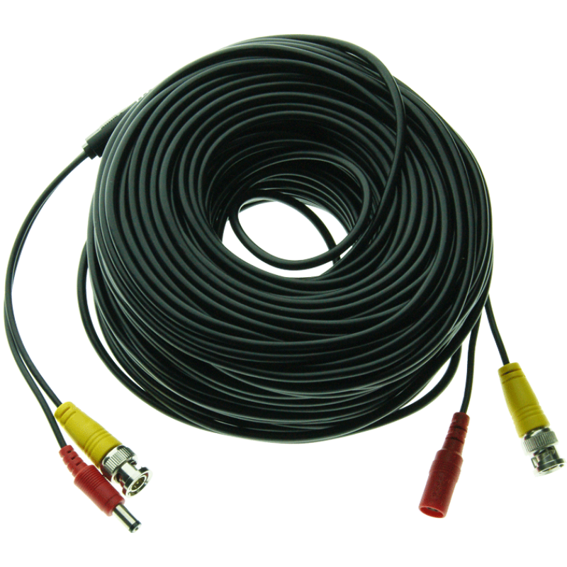 empty Accordingly axis Cablu supraveghere sertizat 50m, semnal video (BNC M-M) si alimentare (DC  M-T)