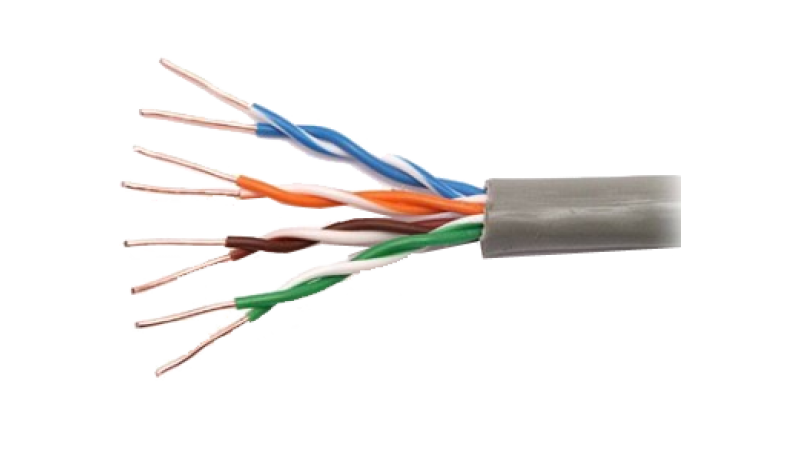 Cablu de date ecranat tip FTP categoria 5e cu fir solid din cupru