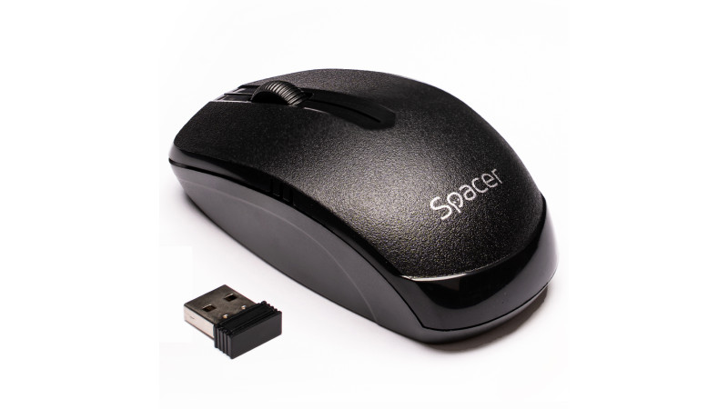 MOUSE wireless, 2.4GHz, optic, 1000 dpi, 3 butoane 1 scroll, negru MOUSE wireless, 2.4GHz, optic, 1000 dpi, 3 butoane 1 scroll, negru
