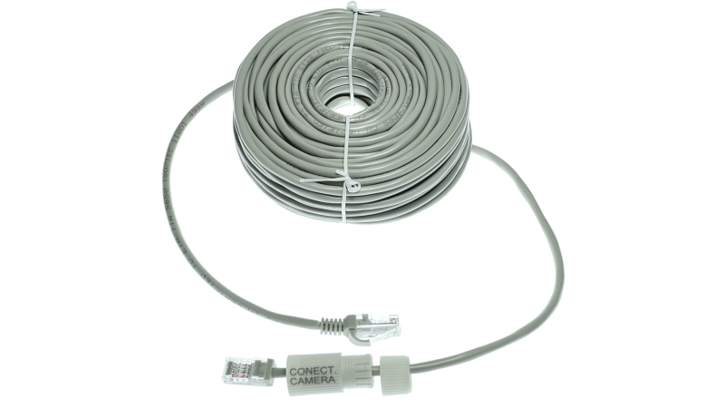 Patch cord UTP categoria 5e cu protectie conectare camere IP OOGIS, lungime 25m