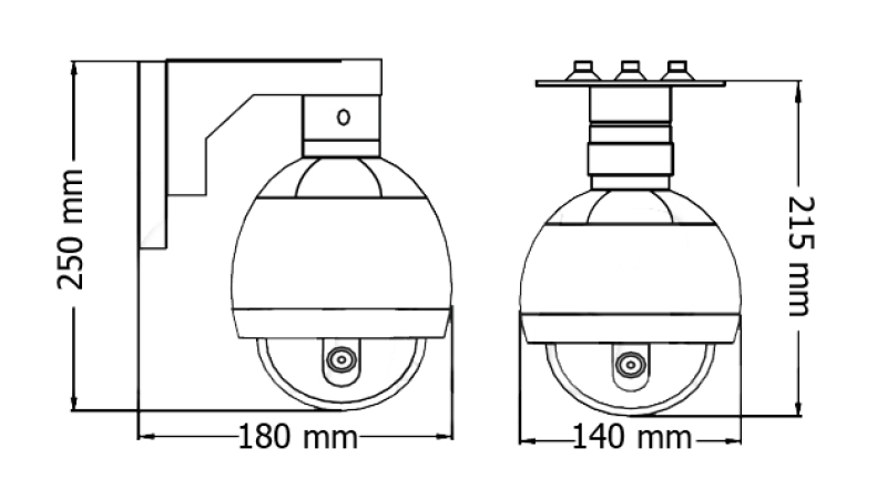 Camera de supraveghere mini Speed Dome PT SPD-ES