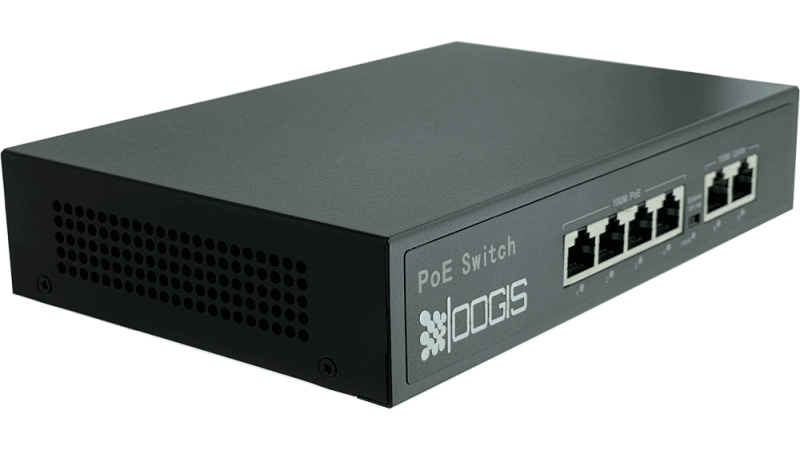 Kit Supraveghere OOGIS™ P4MF3ERC-10 IP PoE cu 3 Camere 4MP (2K) Color Noaptea 50m exterior, extensibil la 16, Complet + HDD1TB, acces mobil, noapte/zi