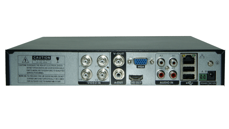 Inregistrator OOGIS ESR-6804X ● H.265+/H.265/H.264 ● DVR: 4 porturi BNC 8MP camere AHD/TVI/CVI/CBVS cu CoaxAudio/4xAnalogic sau NVR: 4 canale 5MP camere IP/ONVIF, selectare 0-4 ● 1xSATA 3.5 ● Analiza AI