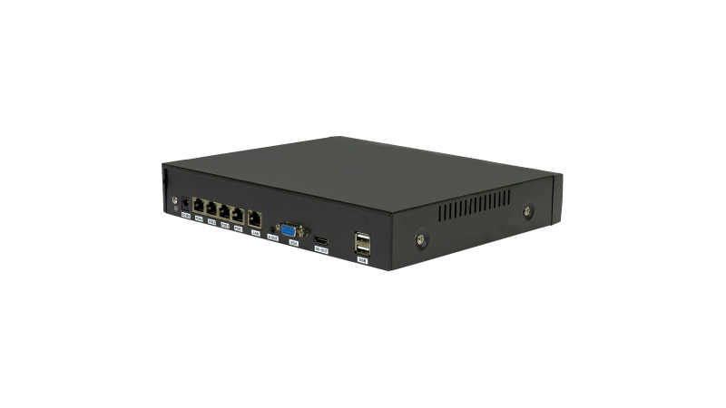 Inregistrator Retea OOGIS NVR-PS8810F-4P ● H.265 / H.264 ● NVR: 80Mb, cu 10 canale 8MP(4K) compatibil ONVIF, P6S ● 4  Porturi POE 65W ● Analiza AI