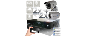 Sistem supraveghere video - 4 camere exterior 360