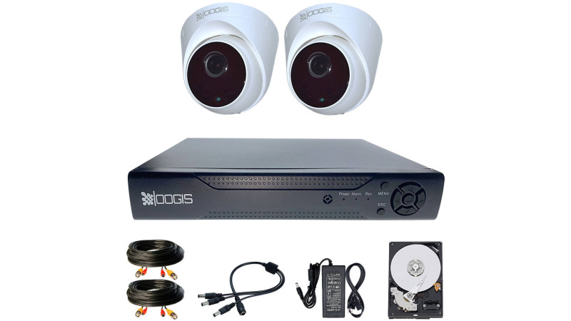 Sistem Supraveghere video COMPLET Interior 2 Camere HD 1080P 2MP Senzor Sony cu vedere noaptea IR ARRAY 20M extensibil 4 1920N (1x Inregistrator MHR-A6504; 2x Camere Interior HIP-HD2S; 1x HDD250GB-R Stocare CADOU si accesoriile incluse)