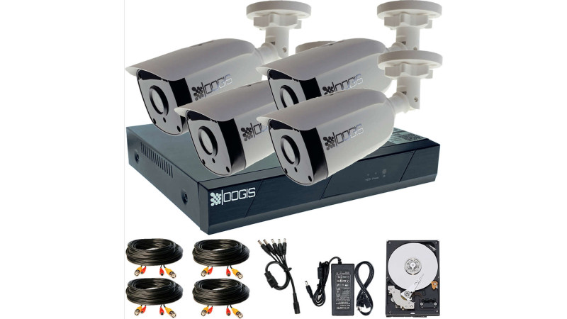 4 Camere 2MP 1080P IR 20m kit COMPLET supraveghere Exterior 1080P, acces mobil, noapte/zi (1x Inregistrator ESR-6504N; 4x Camere Exterior BES-XHD2-8; 1x HDD500GB-R Stocare si accesoriile incluse)