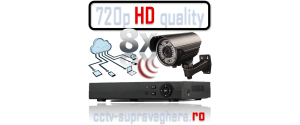 Sistem supraveghere video AHD 720P 1 megapixel cu 8 camere varifocale cu IR Exterior