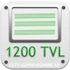 Rezolutie SD, Linii TV 1200 (CVBS)